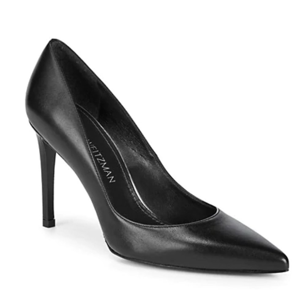 Stuart Weitzman Royal Leather Stiletto Pumps